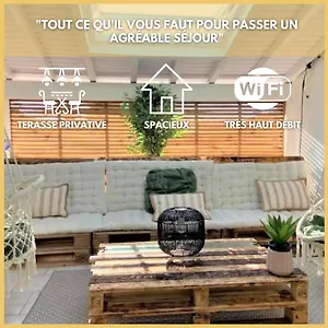 Appartement Le Paisiblement Votre 2 Ch, Terrasse, Clim, Park, Montauban